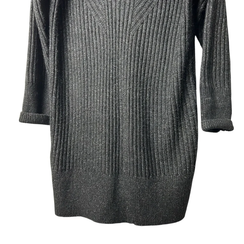 Tahari Black Cowl Neck Sweater Dress L - Picture 4 of 6